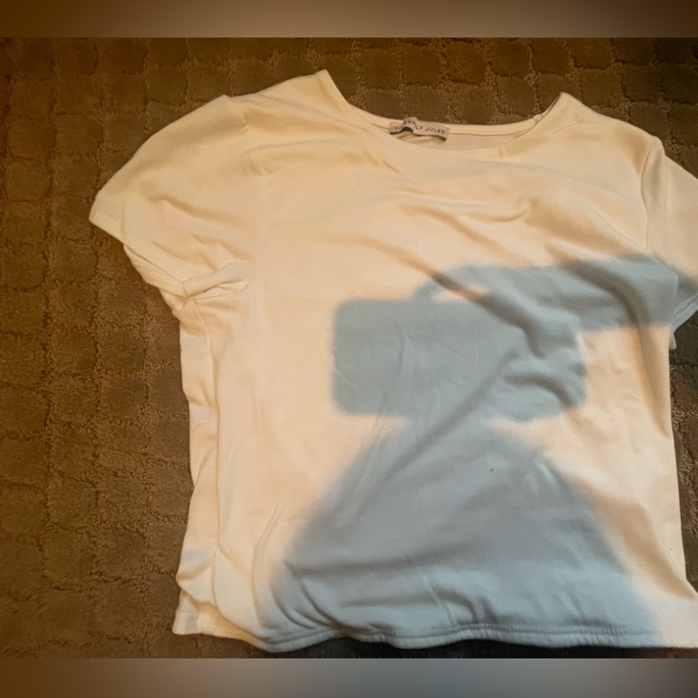 white crop top